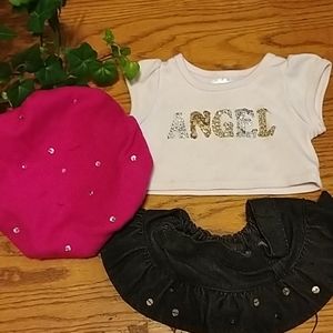 🧸 4/ $20 🧸 Build-A-Bear Sequin Artist Outfit